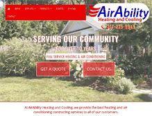 Tablet Screenshot of airabilityhvac.com